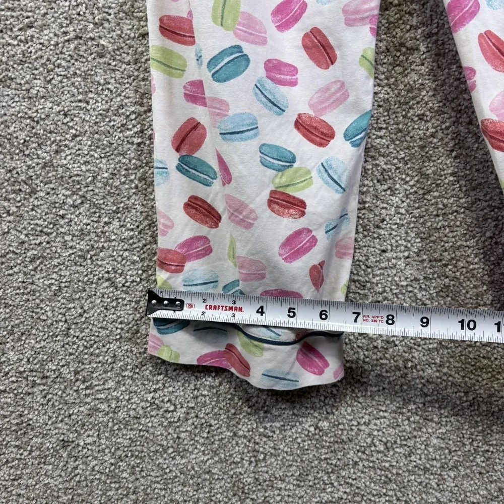 BedHead Pajamas Set Womens‎ Small Multicolor Macaron Print Button Up Made USA